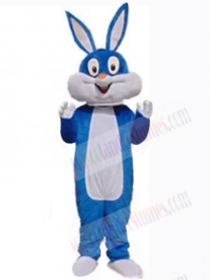 Lovely Blue Easter Bunny Rabbit Mascot Costume Animal