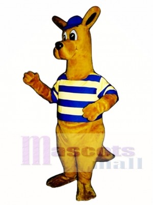 Rugby Roo kangaroo with Cap & Shirt Mascot Costume Animal