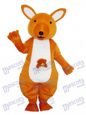 Yellow Kangaroo Mascot Adult Costume Animal