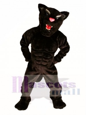 Muscle Panther Mascot Costume Animal