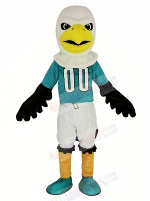 Sport Eagle with Blue T-shirt Mascot Costume Animal