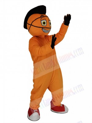 Orange Basketball Man Mascot Costume