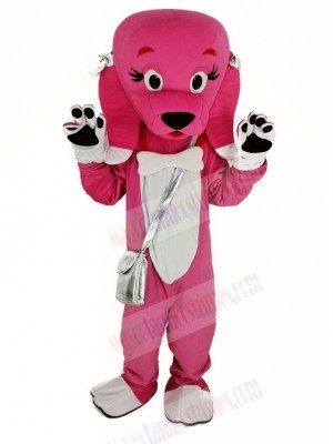 Pink Dog Mascot Costume Animal