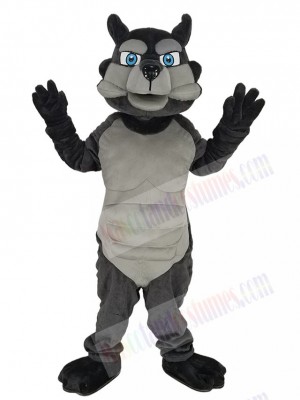 Power Muscle Wolf Mascot Costume Animal