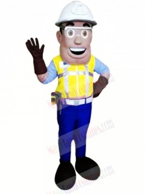 Smiling Engineer Mascot Costume People	