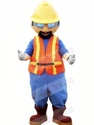 Builder with Yellow Hat Mascot Costume People