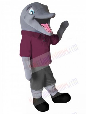 Cute Sport Dolphin Mascot Costume For Adults Mascot Heads