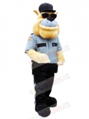 Police Dog With Sunglasses Mascot Costume Cartoon