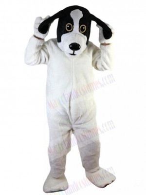 Happy White Dog Mascot Costume Animal Adult