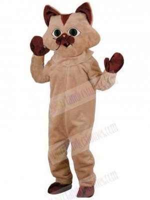 Funny Brown Cat Mascot Costume Animal Halloween