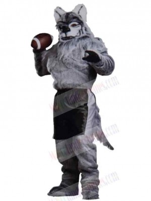 High Quality Plush Gray Wolf Mascot Costume Animal