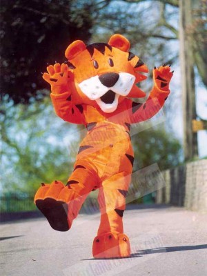 Lovely Orange Tiger Mascot Costume Animal