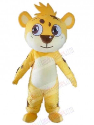 Small Yellow Tiger Mascot Costume Animal