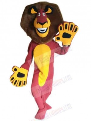 Slim Alex the Lion Mascot Costume Cartoon