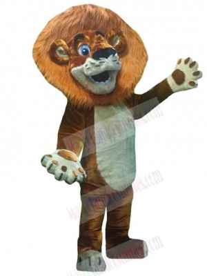 Power Brown Lion Mascot Costume Animal