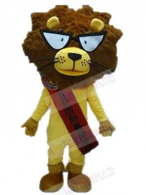 Advertising Cartoon Yellow Lion Mascot Costume Animal