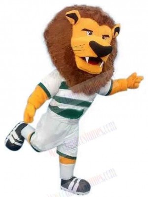 Sport Lion Mascot Costume Animal with Sharp Teeth