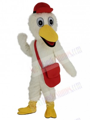 Stork mascot costume