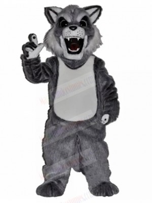 Fierce Grey Husky Wolf Dog Mascot Costume Animal