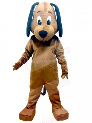 Lop-eared Brown Bloodhound Dog Mascot Costume Animal