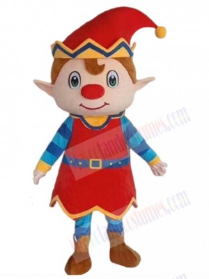Funny Elf Prince Boy Mascot Costume Cartoon