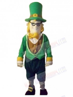 Irish Gentleman Leprechaun Mascot Costume Cartoon