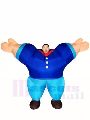 Blue Sailor Inflatable Halloween Christmas Costumes for Adults