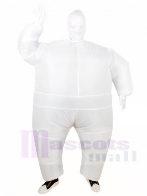 White Full Body Suit Inflatable Halloween Christmas Costumes for Adults