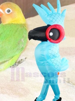 Rio Blue Parrot Bird Inflatable Halloween Xmas Blow Up Costumes for Adults