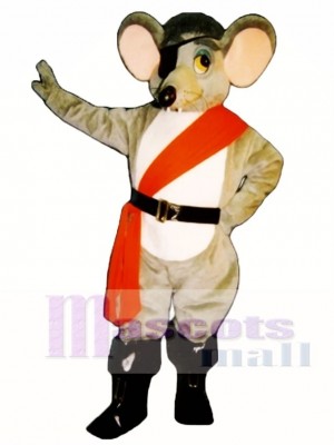 River Rat with Eye Patch, Sash & Boots Mascot Costume