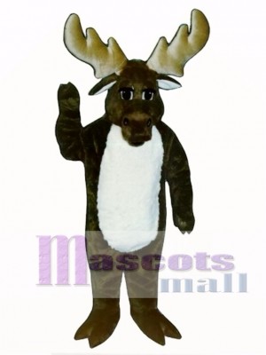 Cute Monty Moose Mascot Costume Animal