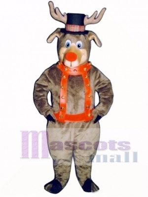 Roscoe Reindeer with Halter & Hat Mascot Costume Animal
