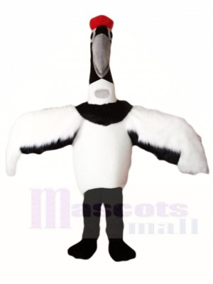 Red-crowned Manchurian Crane Grus Japonensis Mascot Costumes Animal 