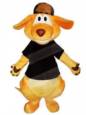 Black Shirt and Hat Kangaroo Mascot Costumes Animal 