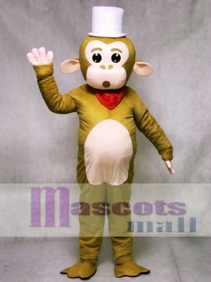 White Cap Monkey Mascot Costume Animal