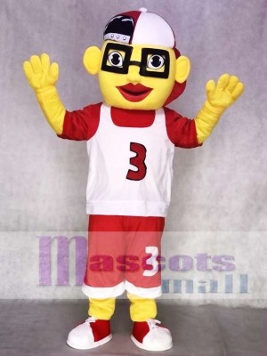 Basketball Boy Mascot Costume with Cap