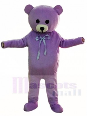 Purple Teddy Bear Mascot Costumes Animal 