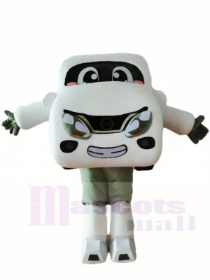 White Car Automobile Mascot Costumes 