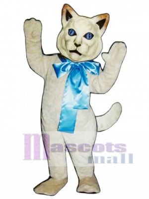 Cute Cat with Bow Mascot Costume