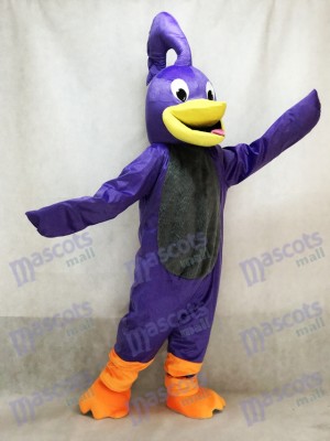 Purple Roadrunner Mascot Costume Animal Bird