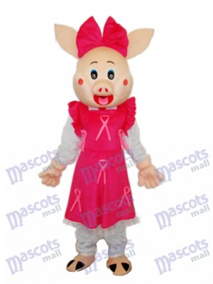 Cute Plump Pig Mascot Adult Costume Animal 