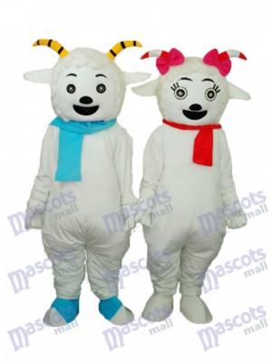 Pleasant Goat & Beauty Sheep Mascot Adult Costume Animal 