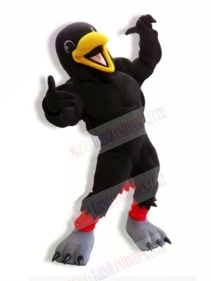 Power Black Raven Mascot Costumes Cartoon