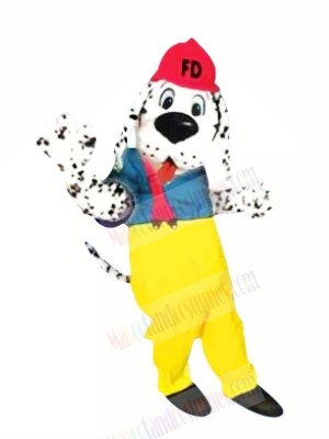 Dog with Red Hat Mascot Costumes Cartoon