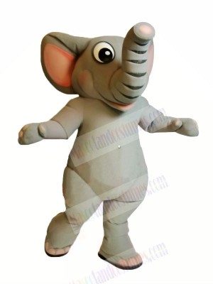 Realistic Grey Elephant Mascot Costumes Cartoon