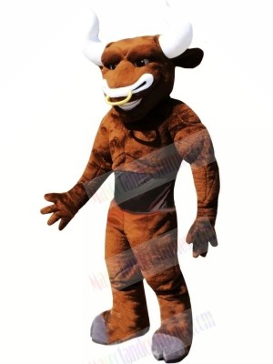 Lightweight Brown Bull Mascot Costumes Adult	