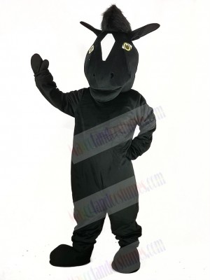 Black Mustang Horse Mascot Costume Animal