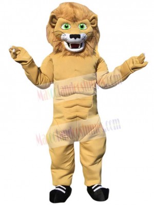 Muscular Lion Mascot Costume Animal