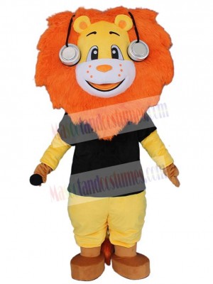 Singer Lion Mascot Costume Animal