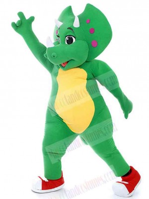 Green Boy Dinosaur Mascot Costume Animal